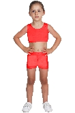 SHORT DANZA LYCRA ROSSO BABY